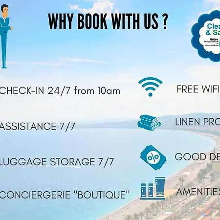 Nestor&jeeves - Gibraltar Terrasse - - By Sea - Pedestrian Zone Апартаменты Ницца